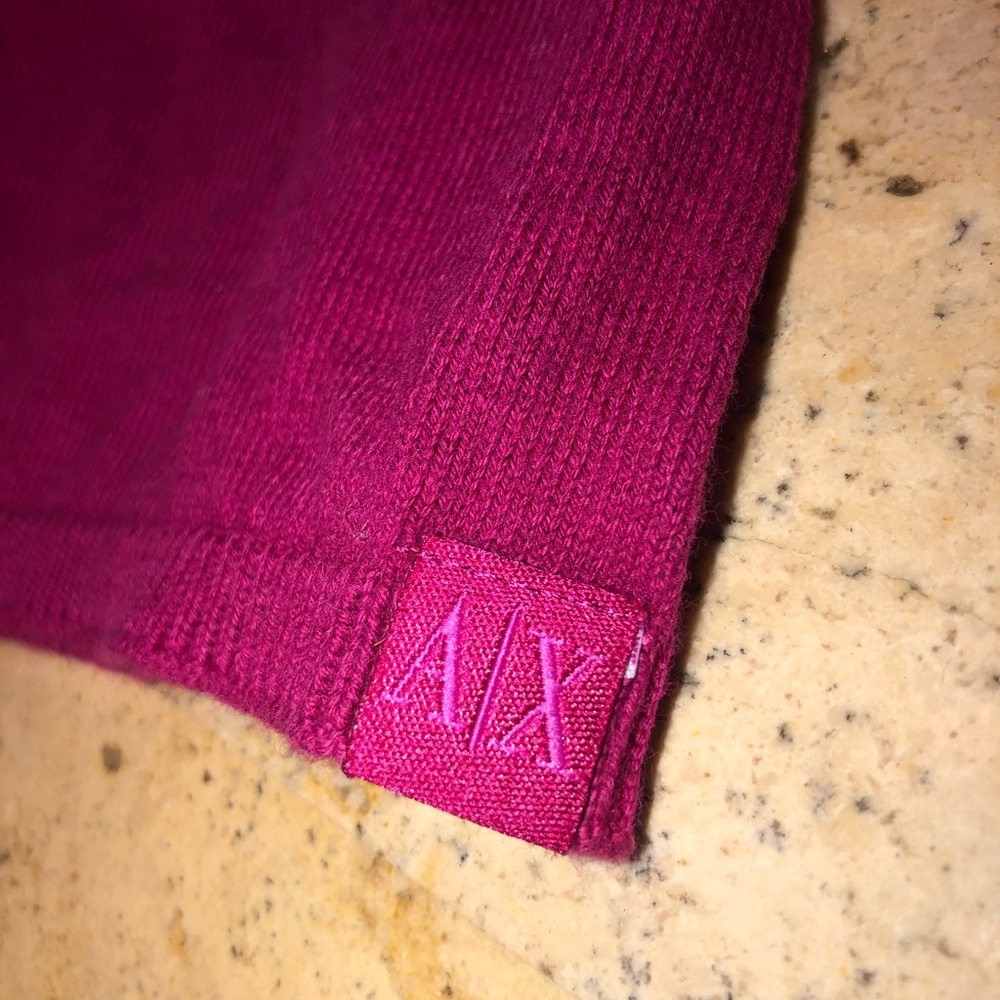 Armani Exchange pink gradient scarf